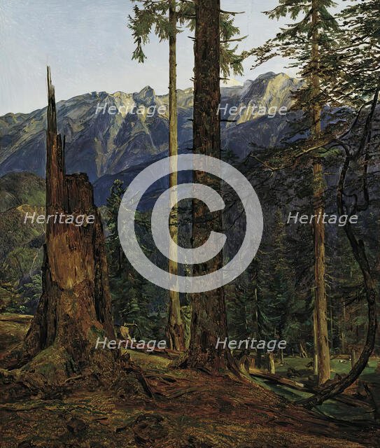 The Höllengebirge near Ischl, 1834. Creator: Ferdinand Georg Waldmuller.