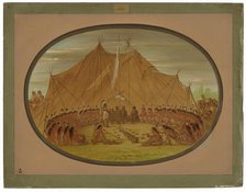 A Dog Feast - Sioux, 1861/1869. Creator: George Catlin.