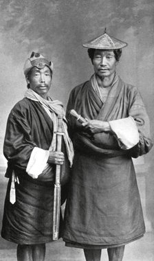 Two Sikkimese men, c1910. Artist: Unknown