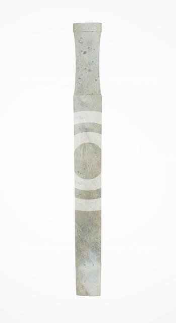 Handle-Shaped Jade, Shang or Western Zhou period, 2nd/early 1st millennium B.C. Creator: Unknown.