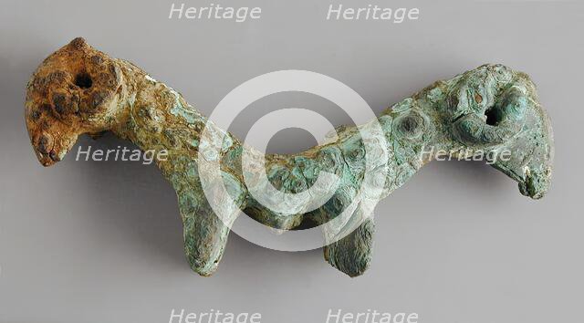 Double Ram Protome, between c.1350 and c.800 B.C.. Creator: Unknown.