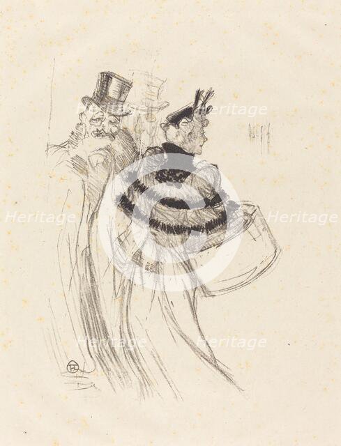 The Old Gentlemen (Les vieux messieurs), 1894. Creator: Henri de Toulouse-Lautrec.