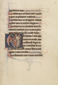 Initial C: Noli me tangere; Bute Psalter, text and illumination about 1285. Creator: Bute Master.