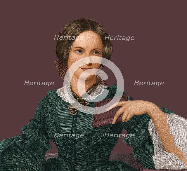 Portrait of the writer Charlotte Brontë (1816-1855), 1840s. Creator: Anonymous.