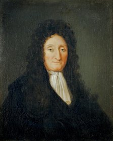 Portrait of Jean de La Fontaine (1621-1695), 1700. Creator: Anonymous.