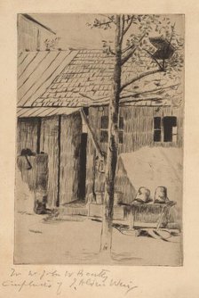 Dooryard, Buckets and Tree. Creator: Julian Alden Weir.