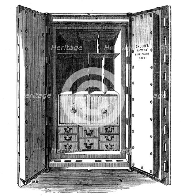 The International Exhibition: Chubbs' safe, 1862. Creator: Unknown.
