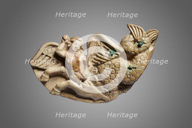 Aquatic divinity. From the Oxus Temple, Takht-i Sangin, 2th century BC. Creator: Central Asian Art.