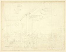 Study for Lloyd's Subscription Room, from Microcosm of London, c. 1809. Creator: Augustus Charles Pugin.
