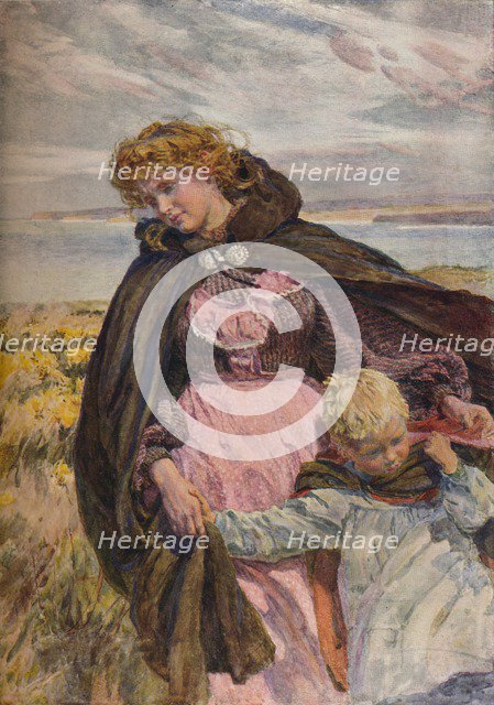 'The Breeze's Kiss', c1900. Artist: Lionel Percy Smythe.