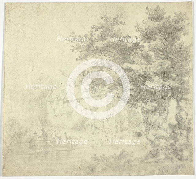 Mill (recto); Tree (verso), n.d. (recto); 1780/1789 (verso). Creator: Unknown.