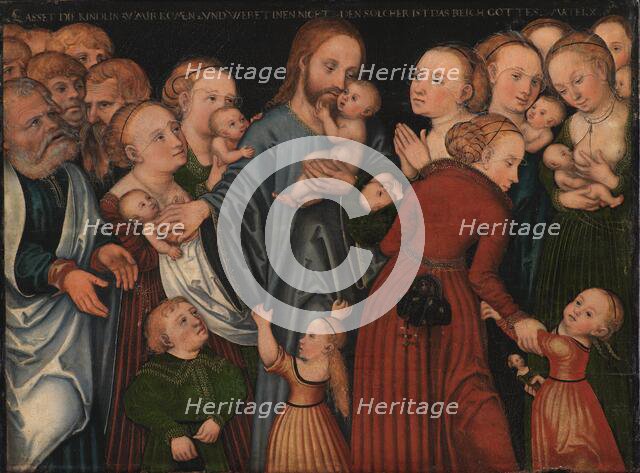 Christ Blessing the Children, 1537-1553. Creator: Lucas Cranach the Elder.