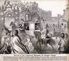 Royal cortège for the marriage of Prince Edward and Princess Alexandra, 1863. Artist: Anon