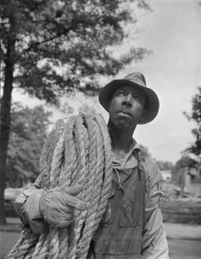 Construction workman, Washington, D.C, 1942. Creator: Gordon Parks.