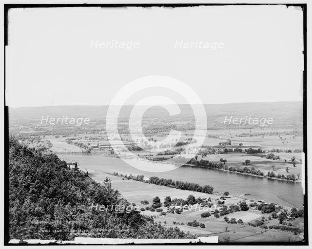 Down the Connecticut from Mt. Holyoke, South Hadley, Mass., c1900. Creator: Unknown.