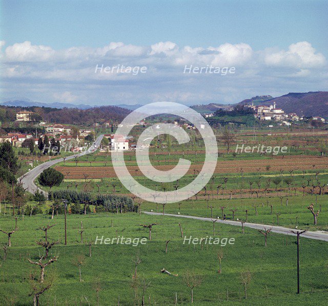 Landscape near Arezzo in central Italy. Artist: Unknown