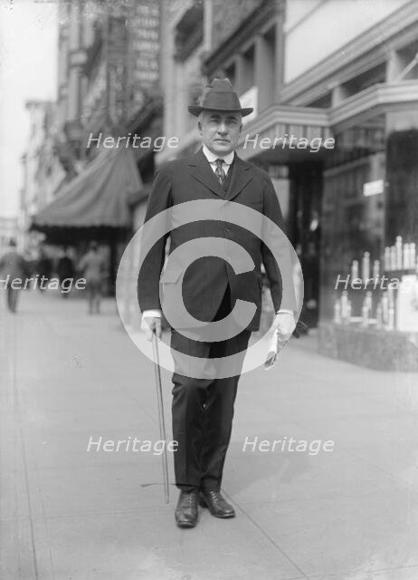 Harding, Warren Gamaliel, Senator from Ohio, 1915-1921, President of The U.S., 1921-1923, 1917. Creator: Harris & Ewing.