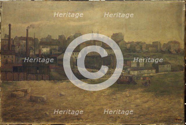 Butte aux Cailles, view of rue Vulpian, 13th arrondissement, 1901. Creator: Eugene de Menorval.