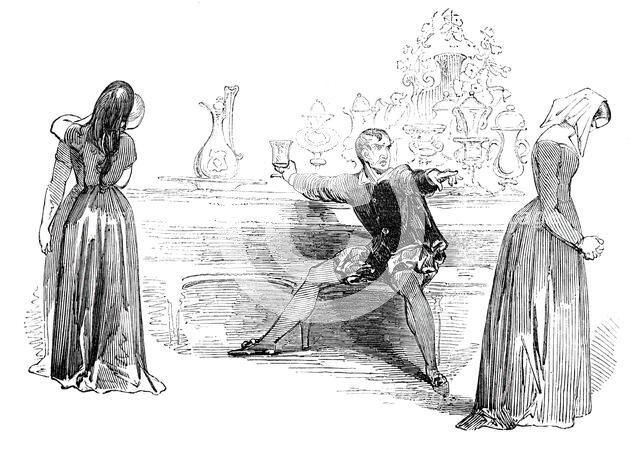 Scene from "The City Madam", at Sadler's Wells Theatre, 1844. Creator: Unknown.