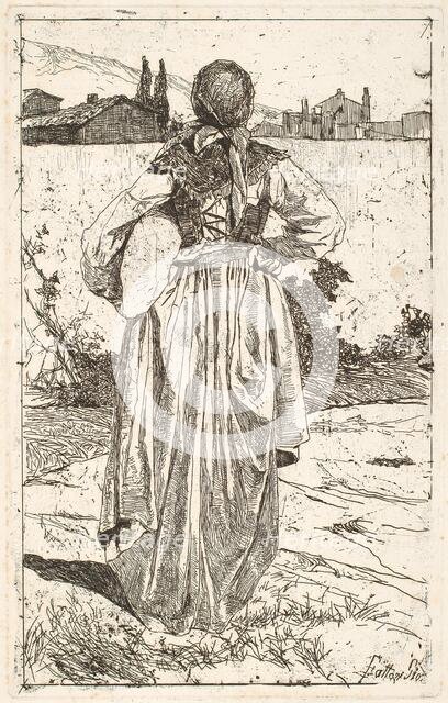 Woman of the Gabbro [Donna al gabbro], 1886/1887. Creator: Giovanni Fattori.