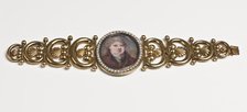 Bracelet for a Portrait Miniature (see NMB 2349a), 1841. Creator: Anders Lundquist.