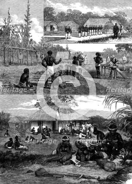 Sketches in the Isle of Pines, New Caledonia, 1873. Creator: Unknown.