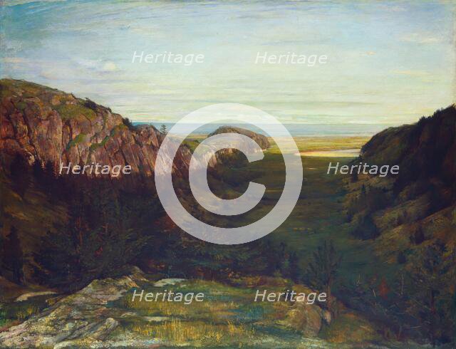 The Last Valley - Paradise Rocks, 1867-1868. Creator: John La Farge.