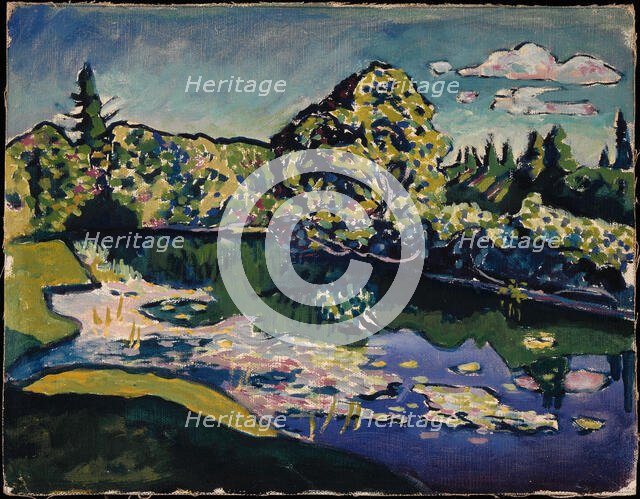 Akhtyrka. Park Pond, 1917. Creator: Kandinsky; Wassily Vasilyevich (1866-1944).