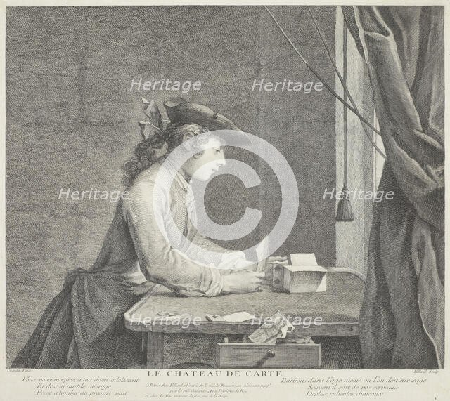 Le chateau de carte (The house of cards). Creator: Pierre Filloeul.