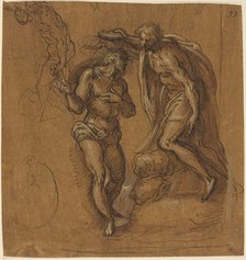 Sketch for a Baptism of Christ. Creator: Jacopo Palma.