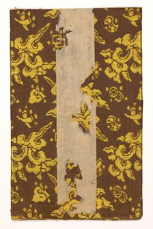 Textile Book Cover, 1800s. Creator: Unknown.