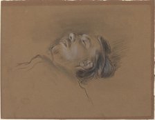 Head of the Fallen Jockey (study for "Scene from the Steeplechase: The Fallen Jockey"), c. 1866. Creator: Edgar Degas.