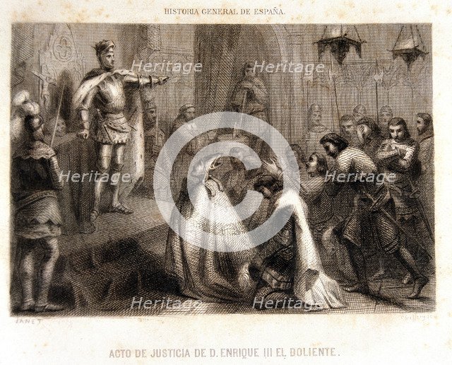Act of justice' King Henry III of Castile 'The Suffering' (1379-1406).