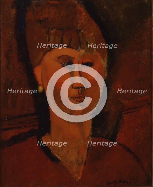 The Red-Headed Girl, 1915. Creator: Modigliani, Amedeo (1884-1920).