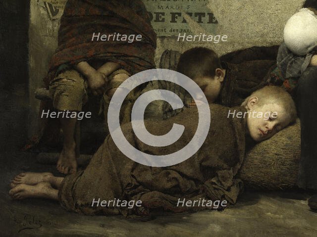 Sans asile, 1883. Creator: Fernand Pelez.