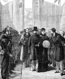 The Royal Visit to Swansea: the Prince and Princess of Wales opening the new Dock, 1881. Creator: Unknown.