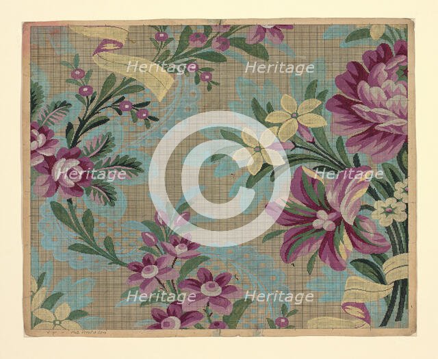 Mise-en-carte (Point-paper), France, 1760/90. Creator: Germain Frères.