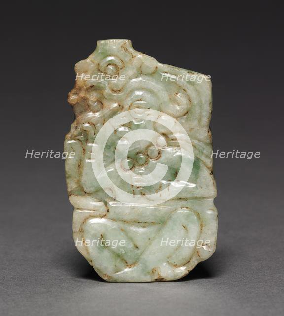 Pendant with Scribe Figure, c. 700-1000. Creator: Unknown.