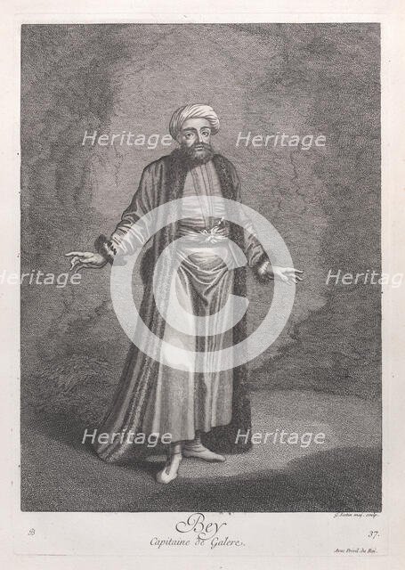 Bey, Capitaine de Galere, 1714-15. Creator: Unknown.