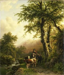 Italian Landscape, 1848. Creator: Barend Cornelis Koekkoek.