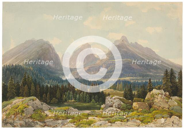 View of the Tatras, 1861/1863. Creator: Thomas Ender.