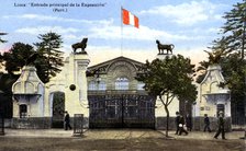 'The Main Entrance to the Exhibition', Lima, Peru, c1900s. Artist: Unknown
