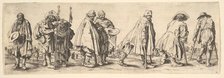 Eight Beggars, 1630. Creator: Wenceslaus Hollar.