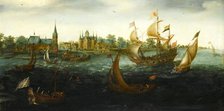 Ships off IJsselmonde, 1617. Creator: Aert Anthonisz.