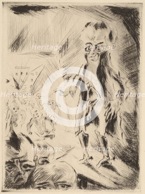 Scene in the Cafe with the Cripple, 1918. Creator: Walter Gramatté.