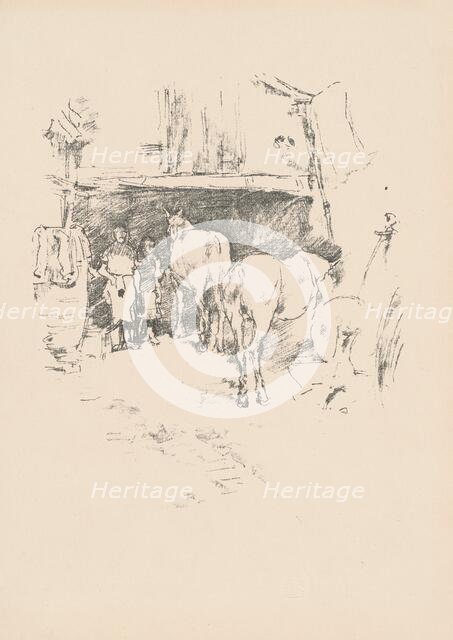 The Smith's Yard, 1895. Creator: James Abbott McNeill Whistler.