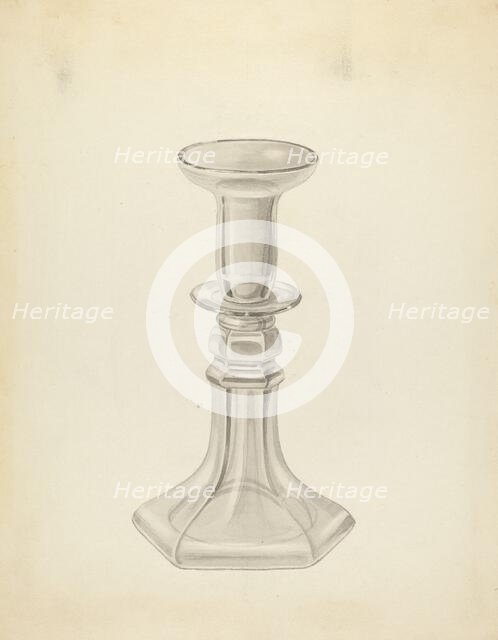 Candlestick, c. 1937. Creator: John Fisk.