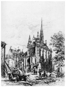 'La Sainte-Chapelle', c1865-1935 (1924). Artist: Alfred-Louis Brunet-Debaines