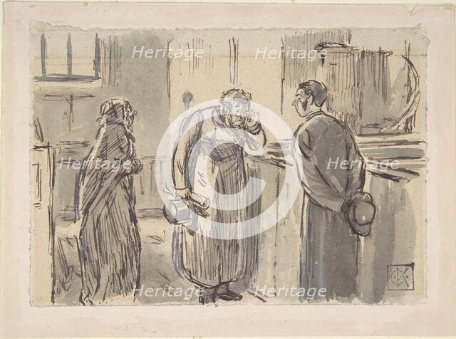 A Vicar and a Curate, 1870-1891. Creator: Charles Samuel Keene.