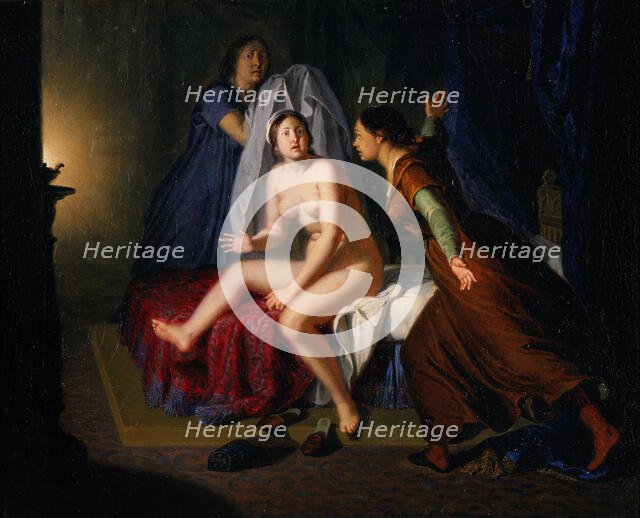 La fuga della regina Bianc(The Escape of the queen Blanche of Navarre), 1850. Creator: Patania, Giuseppe (1780-1852).